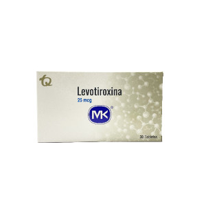LEVOTIROXINA 25 MCG CAJA X 30 TABLETAS  MK